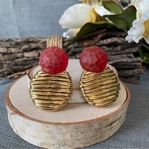 VTG- Givenchy of Paris (not H&M)- Luxury Statement Clip Back Earrings